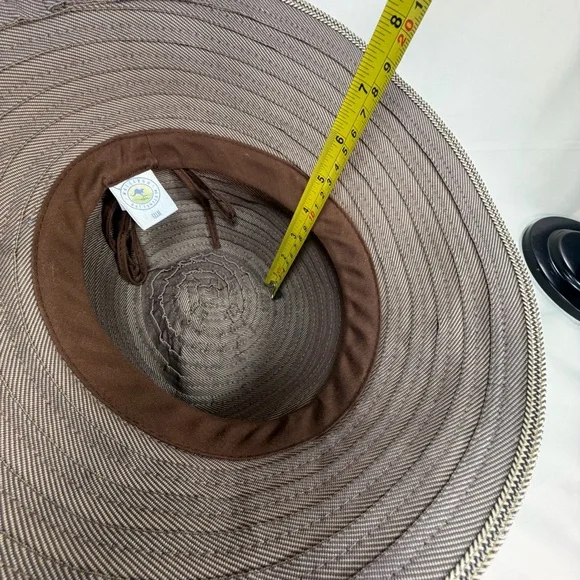 Wallaroo Hat Company Retired Ellie Taunt Tan Packable Sun Hat O/S Adjustable - Picture 11 of 13